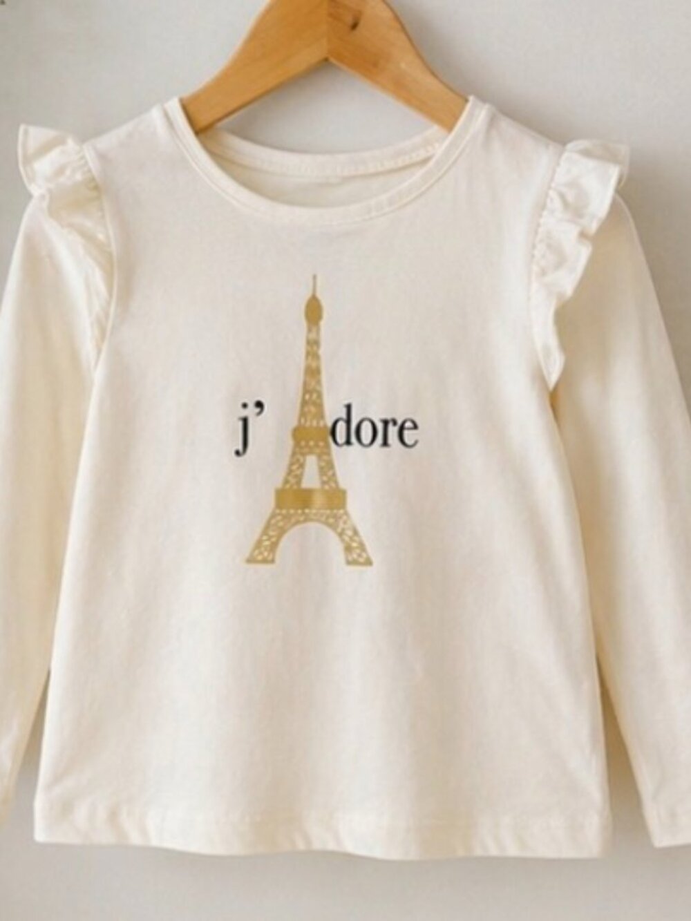 Janie and Jack Girls "J'adore Paris' Long Sleeve Top
